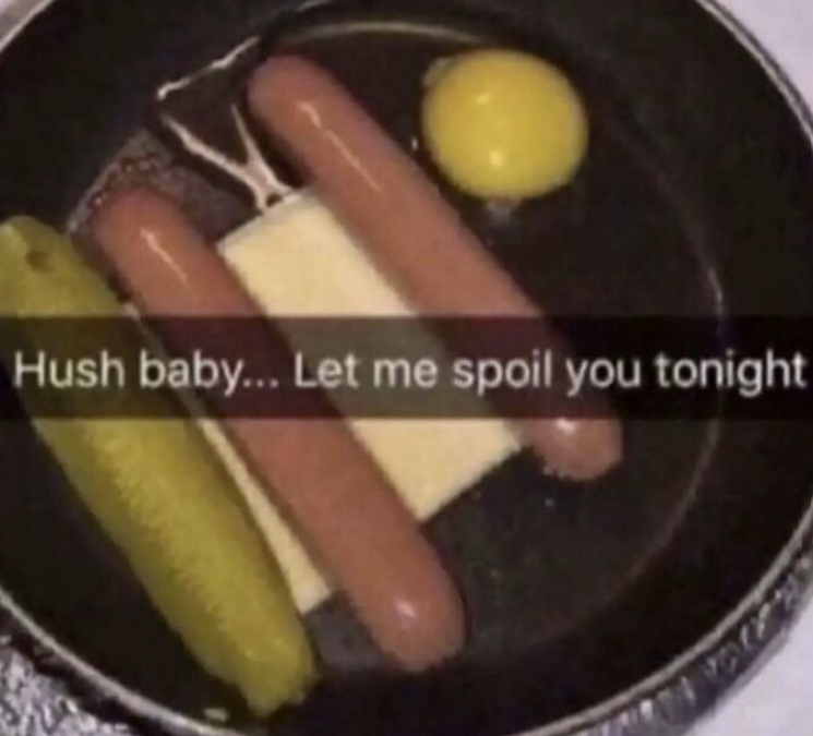 Hush baby... Let me spoil you tonight