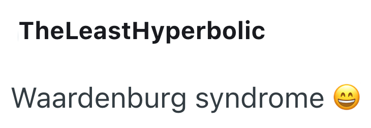 TheLeastHyperbolic Waardenburg syndrome
