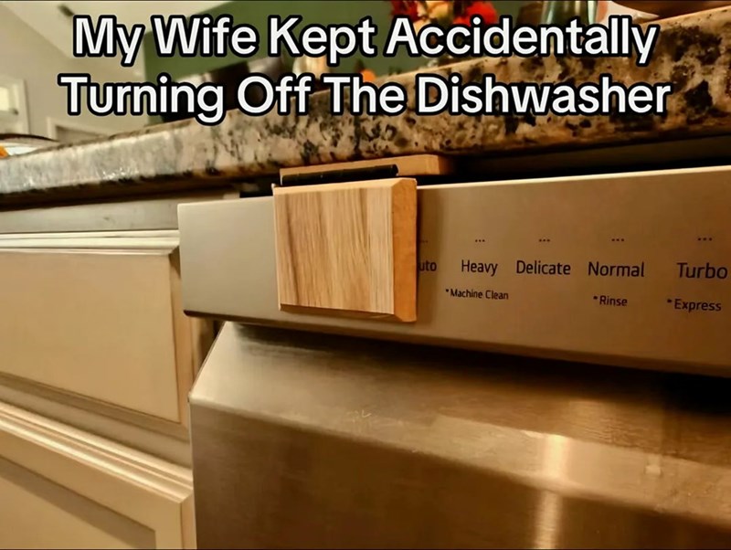 My Wife Kept Accidentally Turning Off The Dishwasher uto Machine Clean Heavy Delicate Normal Turbo -Rinse *Express
