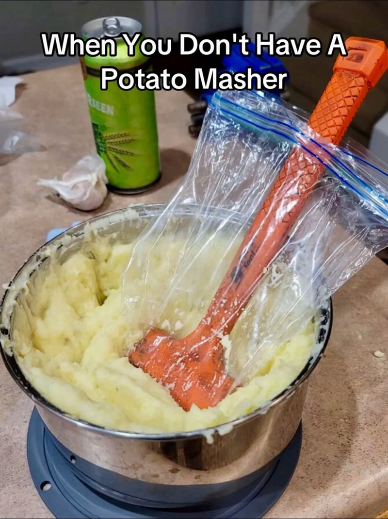 When You Don't Have A Potato Masher SEEN