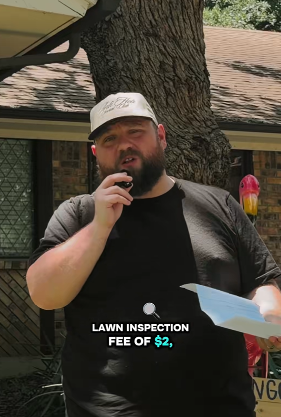 LAWN INSPECTION FEE OF $2, NGO