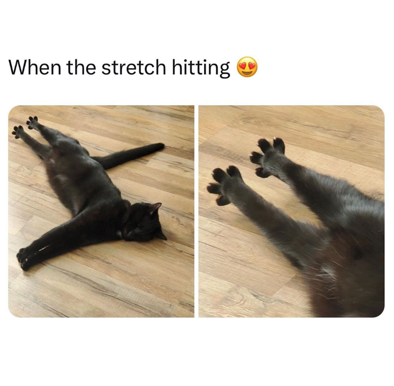 When the stretch hitting