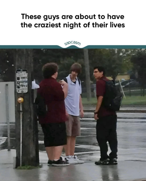 These guys are about to have the craziest night of their lives Sadcasm