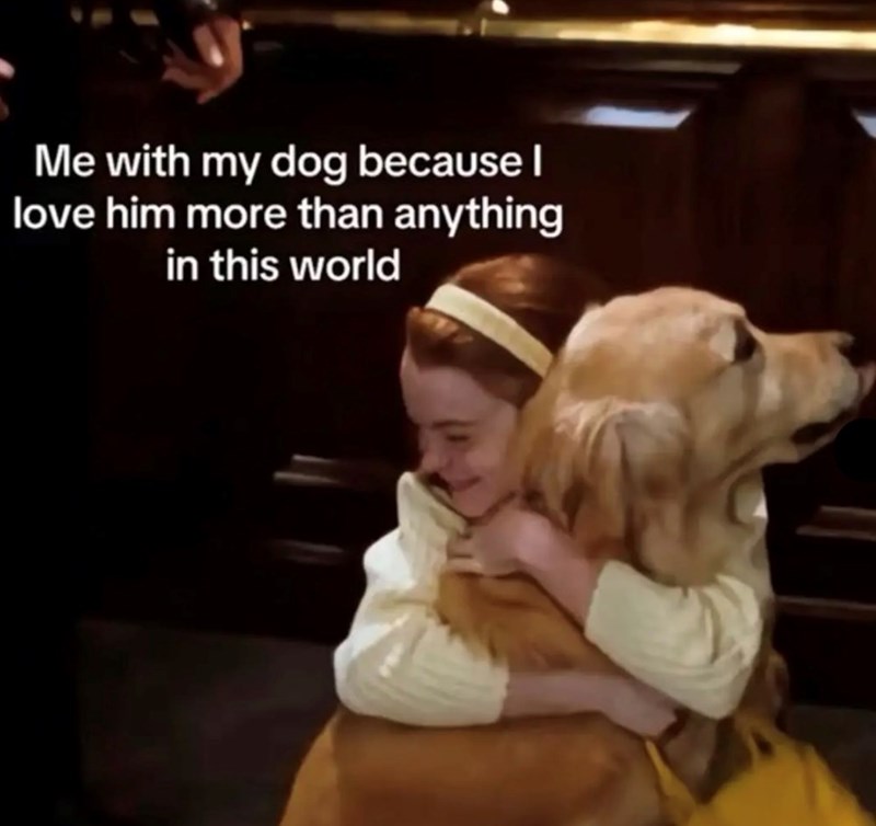 Me with my dog because I love him more than anything in this world