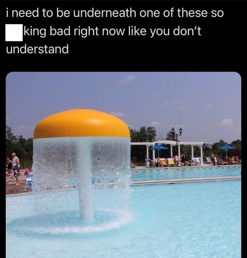 i need to be underneath one of these so king bad right now like you don't understand