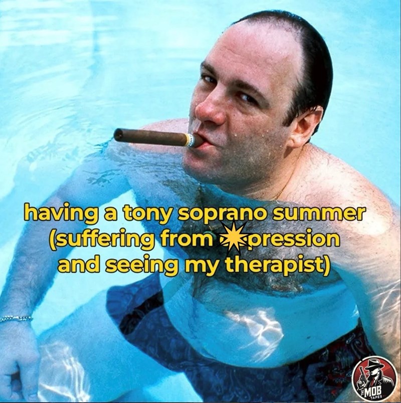 having a tony soprano summer (suffering from pression and seeing my therapist) MOB TAPES