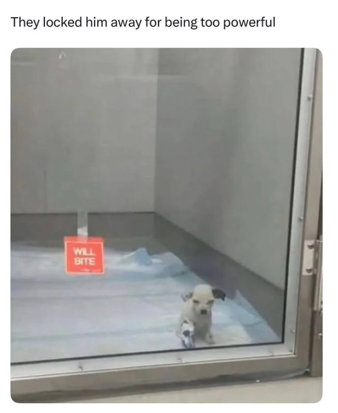 They locked him away for being too powerful WILL BITE