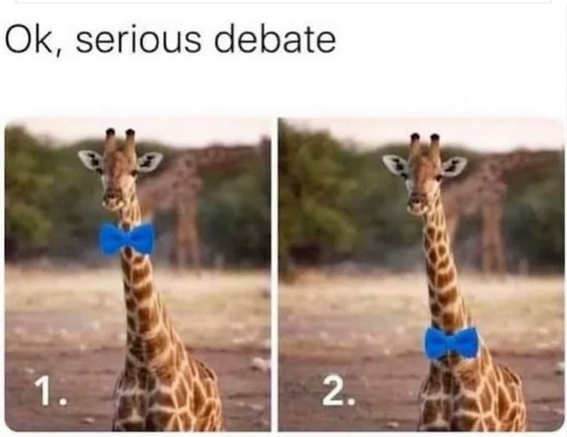 Ok, serious debate 1. 2.
