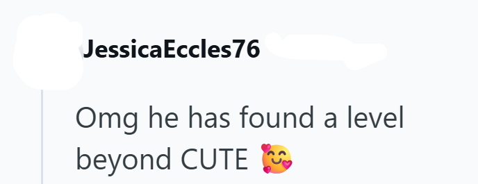 JessicaEccles76 Omg he has found a level beyond CUTE