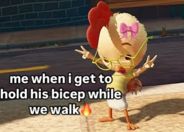 me when i get to hold his bicep while we walk