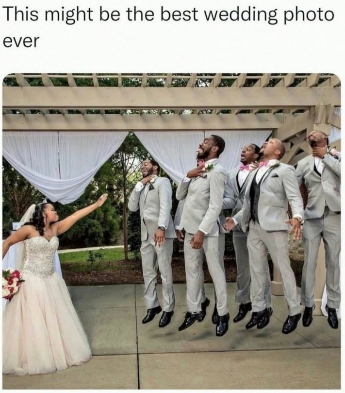 This might be the best wedding photo ever