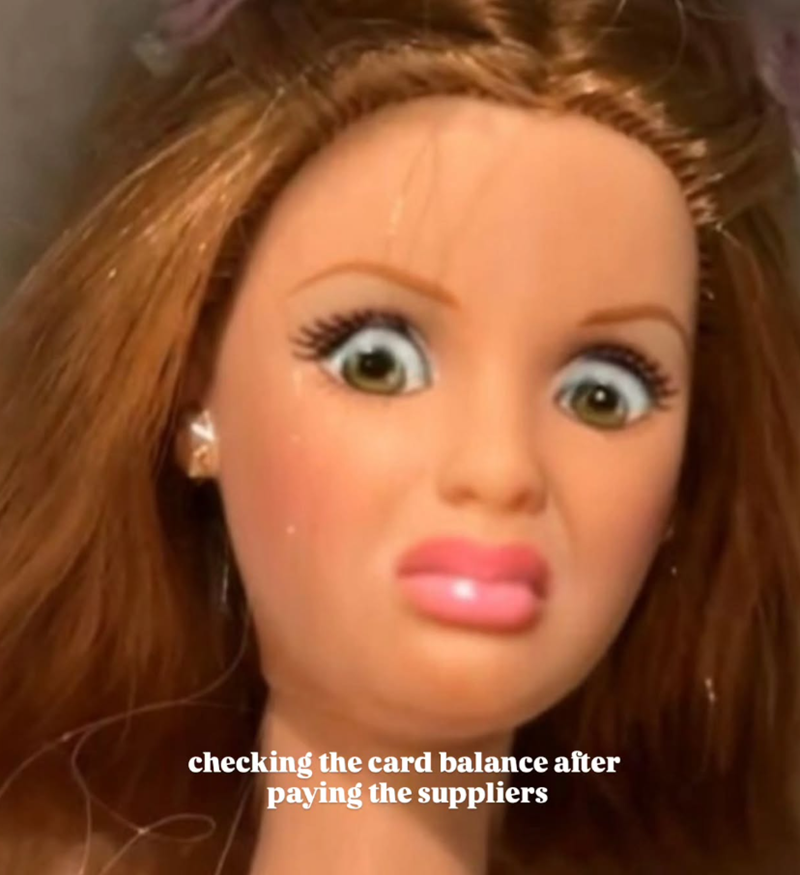 checking the card balance after paying the suppliers