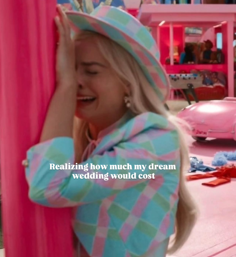 Realizing how much my dream wedding would cost