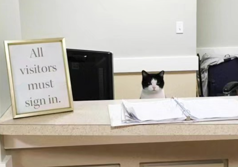 All visitors must sign in.
