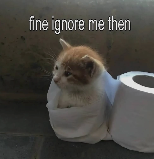 fine ignore me then