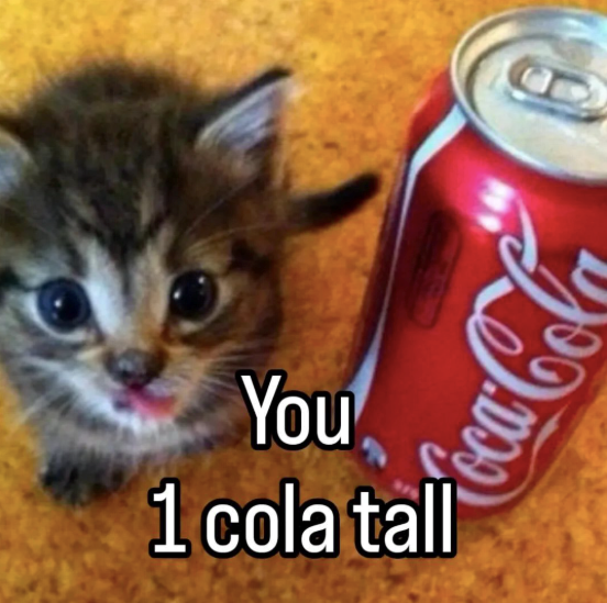 You 1 cola tall Coca-Col