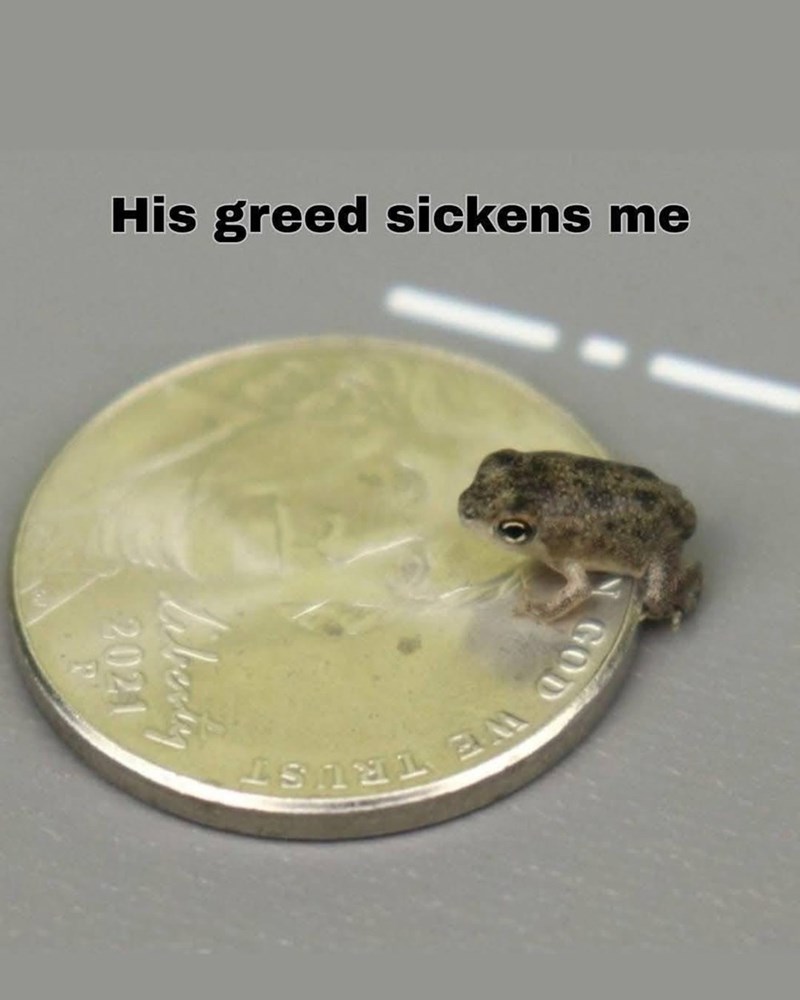 His greed sickens me GOD WE TRUST 2021 Liberty