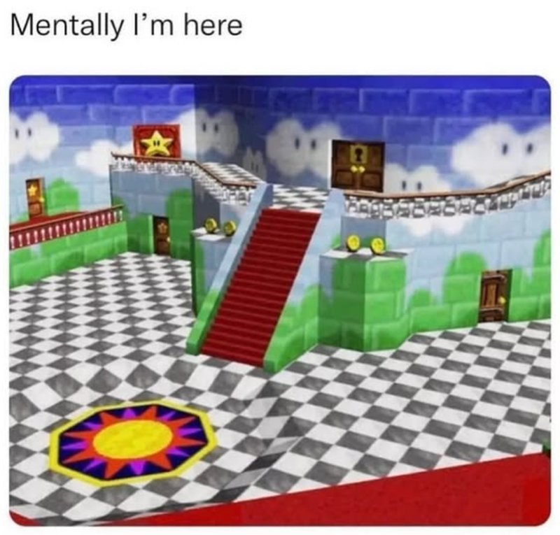Mentally I'm here