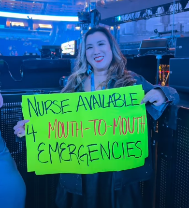 NURSE AVAILABLE 4 MOUTH-TO-MOUTH EMERGENCIES