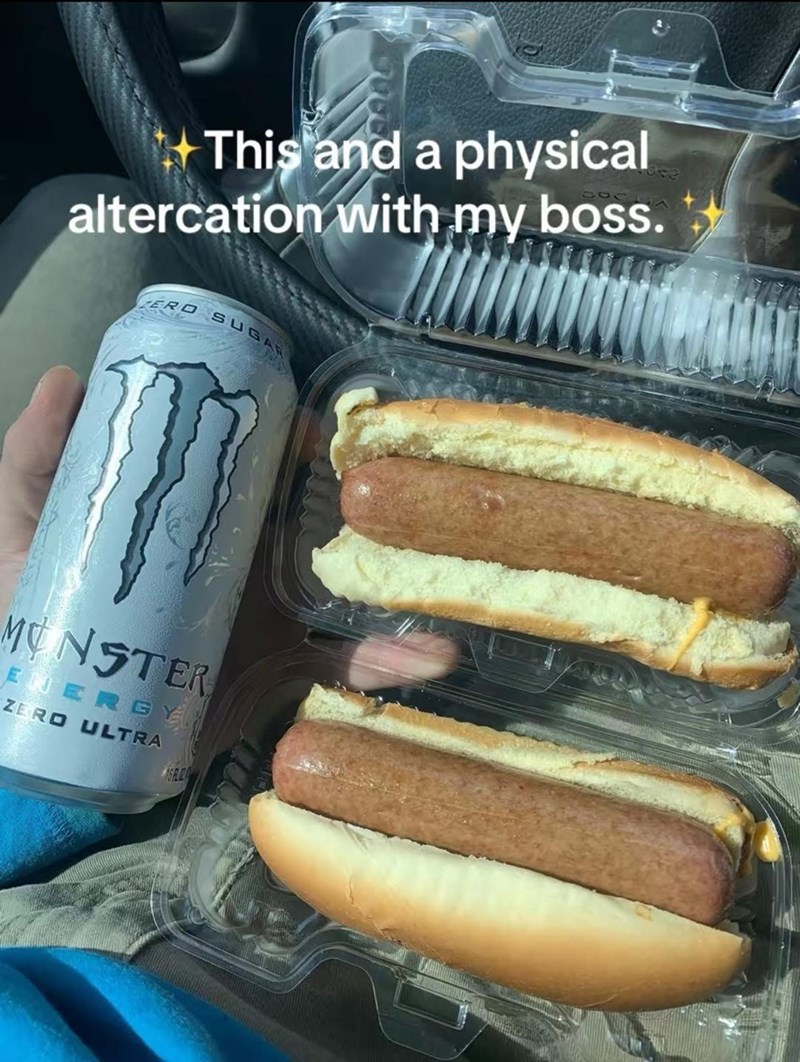 This and a physical altercation with my boss. SU MONSTER ENERGY ZERO ULTRA 16 FLIC