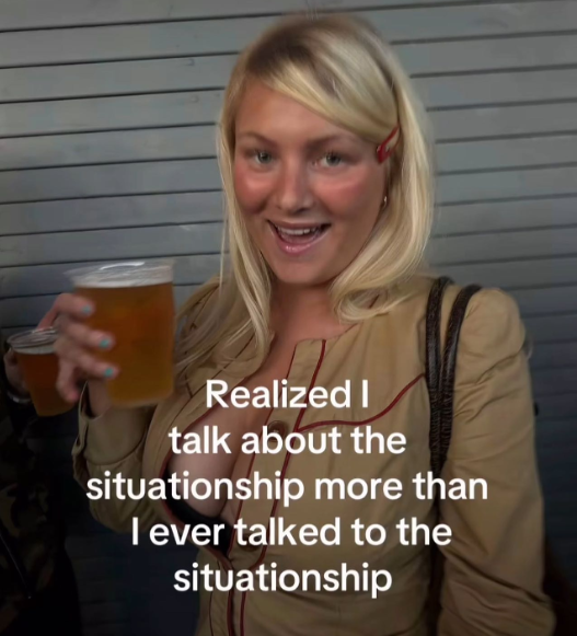 Realized I talk about the situationship more than I ever talked to the situationship