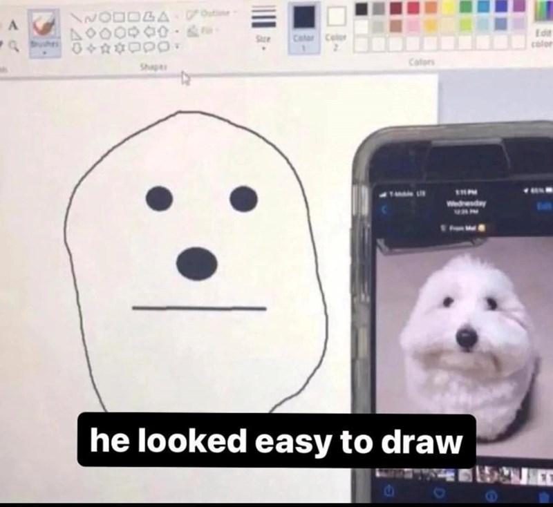 A a Shapes Out SIZE Color Color Edit color Colors 111PM sday he looked easy to draw