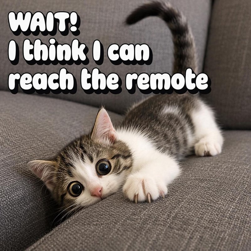 WAIT! I think I can reach the remote