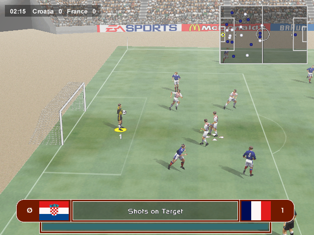 02:15 Croatia 0 France 0 ZASPORTS MMC BRAUN 1 0 Shots on Target