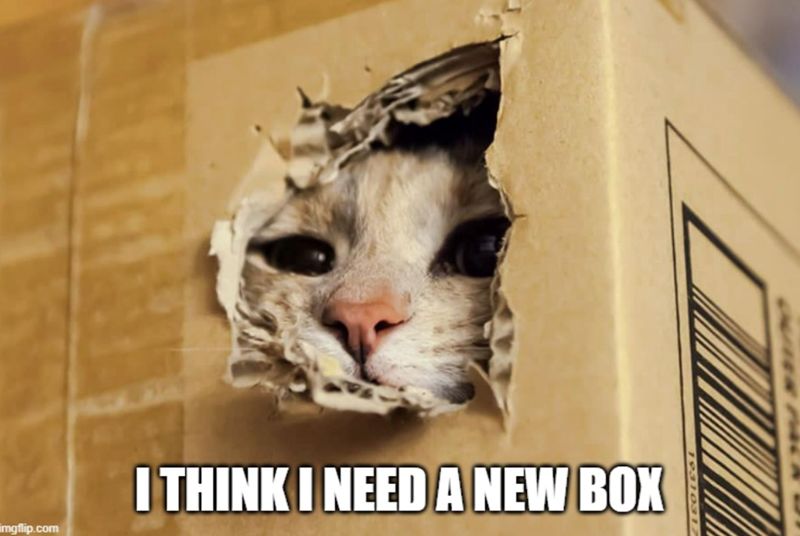 imgflip.com I THINK I NEED A NEW BOX