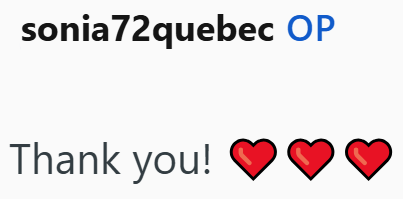 sonia72quebec OP Thank you!