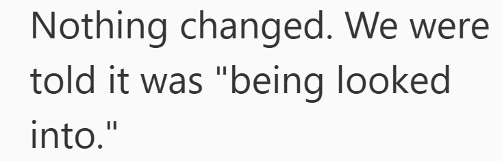 Nothing changed. We were told it was "being looked into."