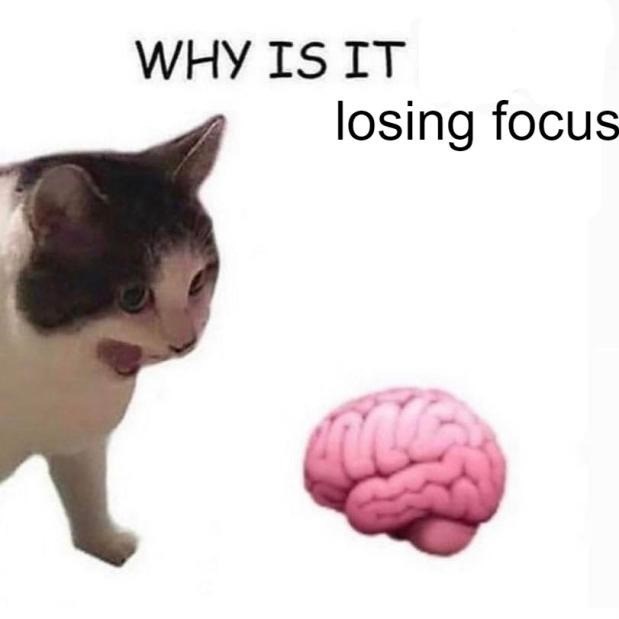 WHY IS IT losing focus