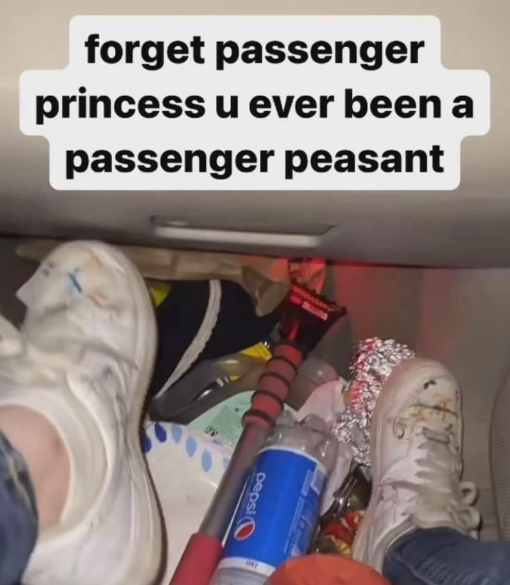 forget passenger princess u ever been a passenger peasant pepsi
