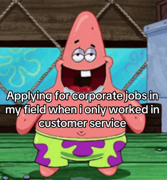 Applying for corporate jobs in my field when i only worked in customer service