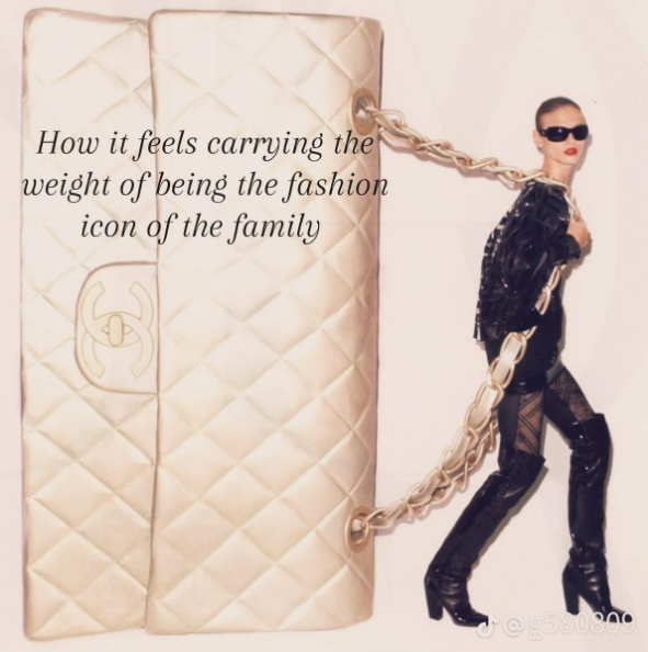 How it feels carrying the weight of being the fashion icon of the family