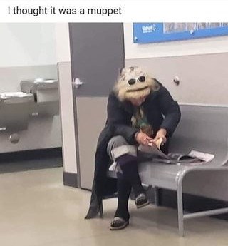 I thought it was a muppet