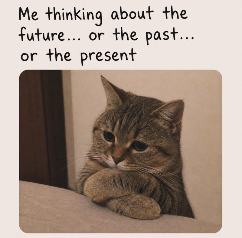 Me thinking about the future... or the past... or the present