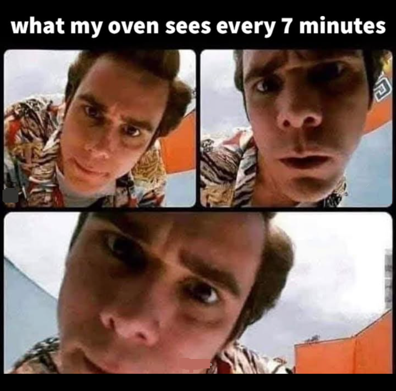 what my oven sees every 7 minutes