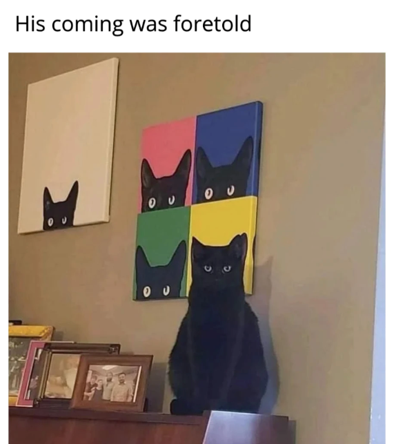 His coming was foretold 00 00 ου
