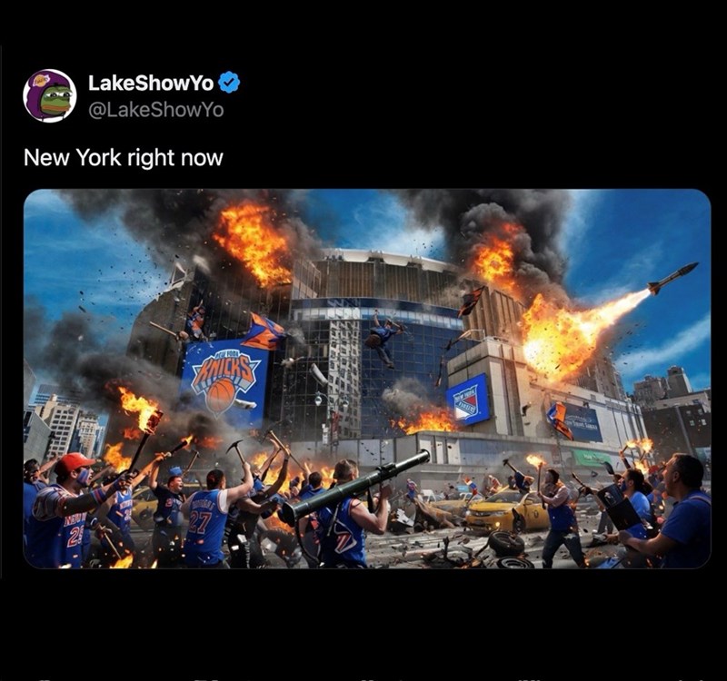 NEW LakeShowYo @LakeShowYo New York right now