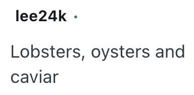 lee24k. Lobsters, oysters and caviar