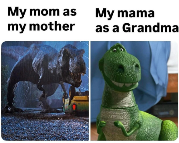 My mom as my mother My mama as a Grandma 9628