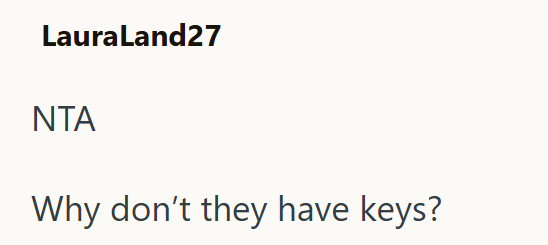 LauraLand27 ΝΤΑ Why don't they have keys?