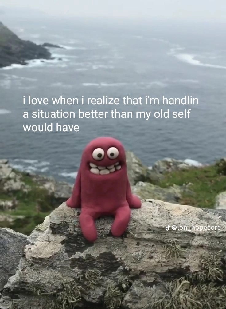i love when i realize that i'm handlin a situation better than my old self would have Jelon hopecore