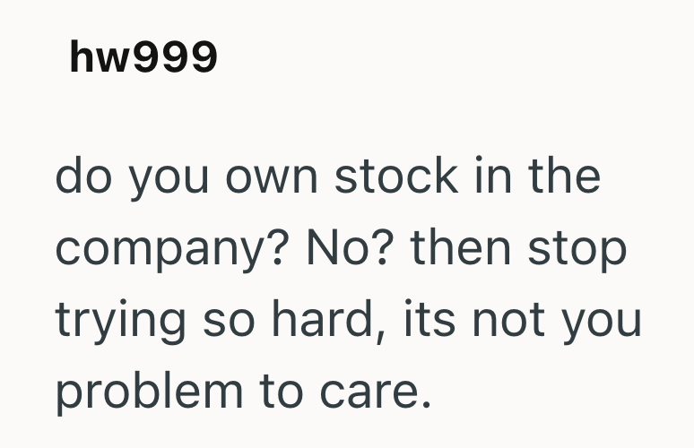 hw999 do you own stock in the company? No? then stop trying so hard, its not you problem to care.