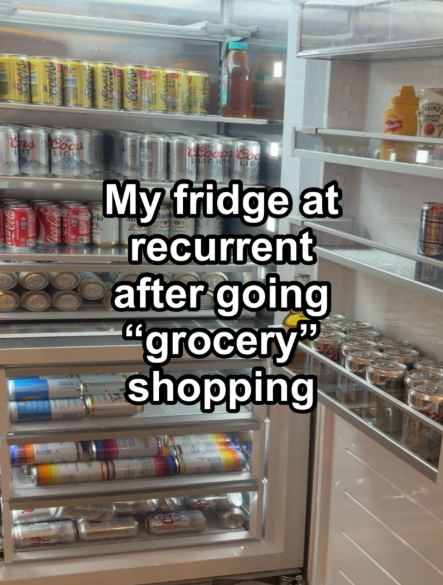 THY Coc LIGH My fridge at recurrent after going "grocery shopping