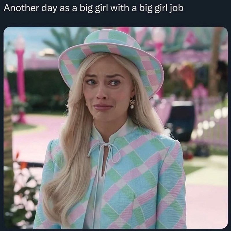 Another day as a big girl with a big girl job