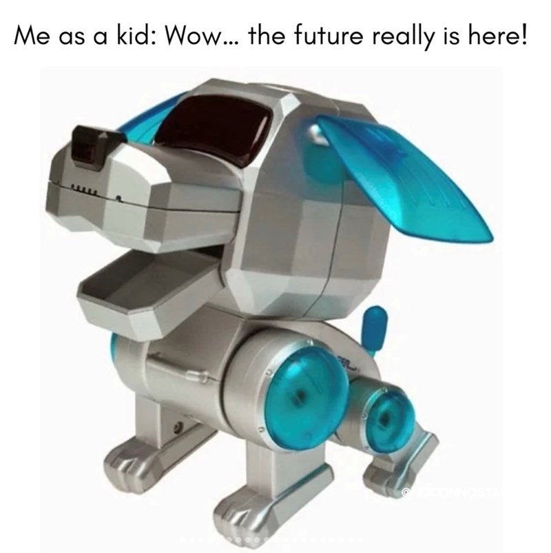 Me as a kid: Wow... the future really is here!