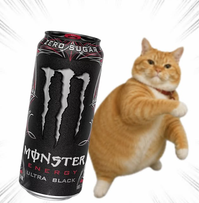 ZERO SUGAR MONSTER ENERGY ULTRA BLACK