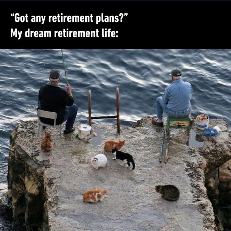"Got any retirement plans?" My dream retirement life: